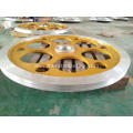 Aluminum pulley wheel sand casting